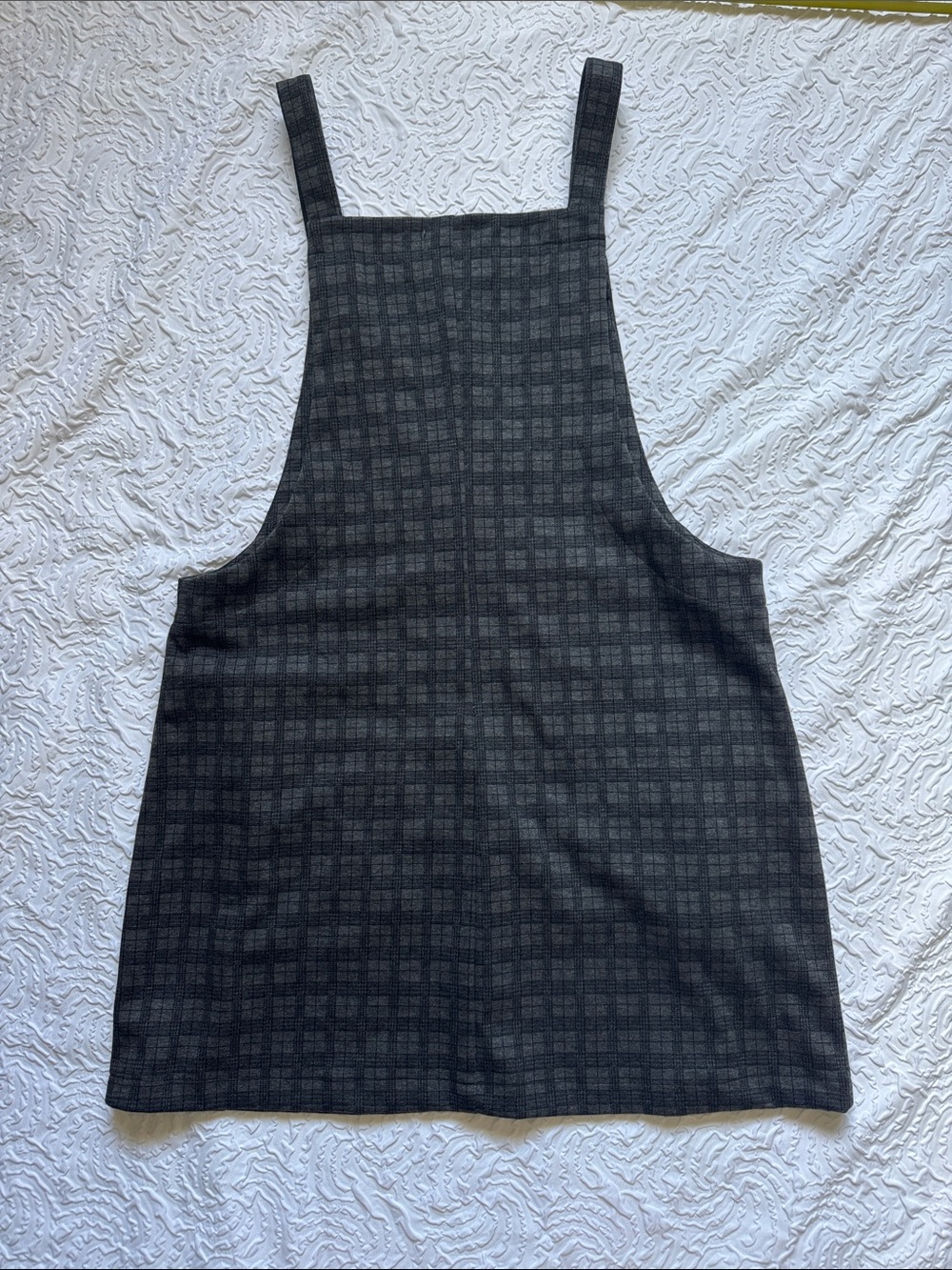 Jolt Charcoal Plaid Overall Dress - Picture 8 of 11